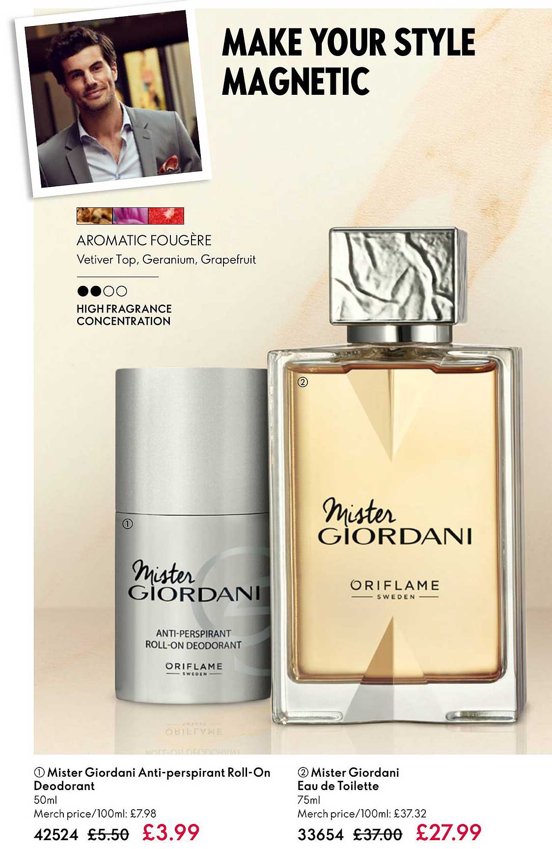 mister giordani anti-perspirant roll-on deodorant, mister giordani eau de toilette