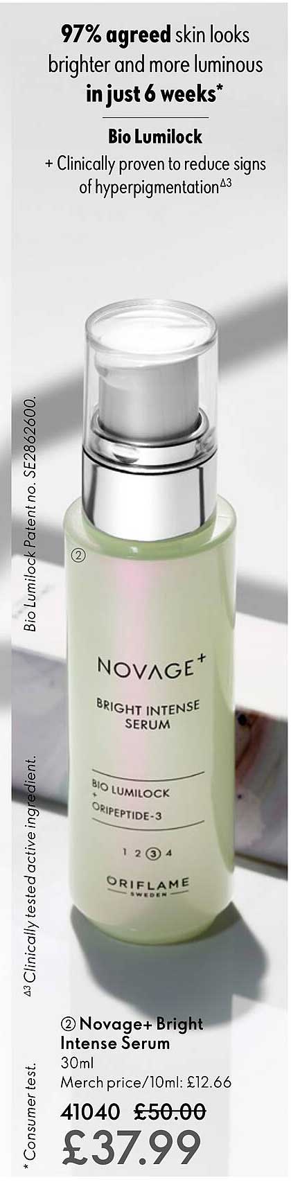 novage+ bright intense serum