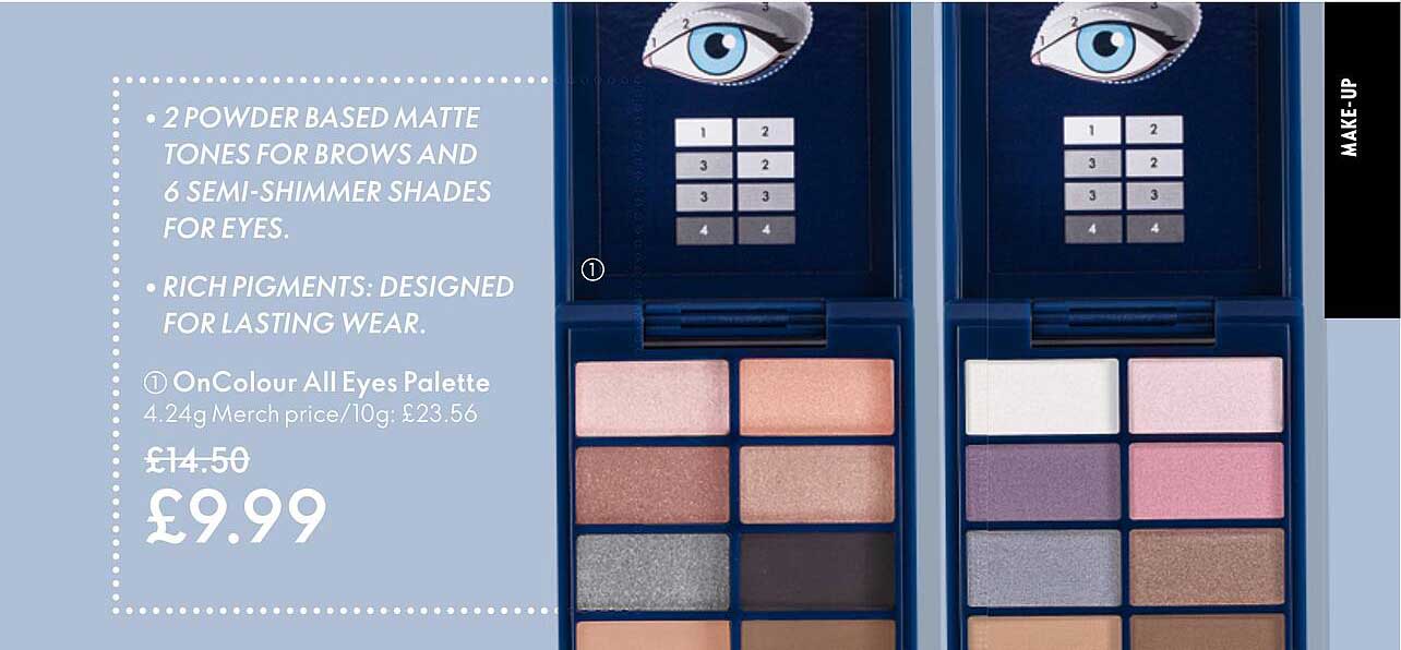 on colour all eyes palette