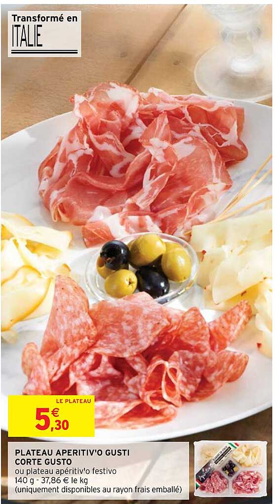 plateau apéritiv'o gusti corte gusto