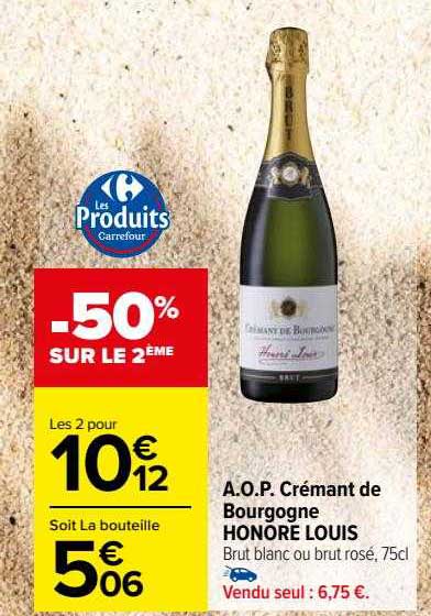a.o.p. crémant de bourgogne honoré louis