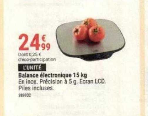 Balance électronique 15 Kg