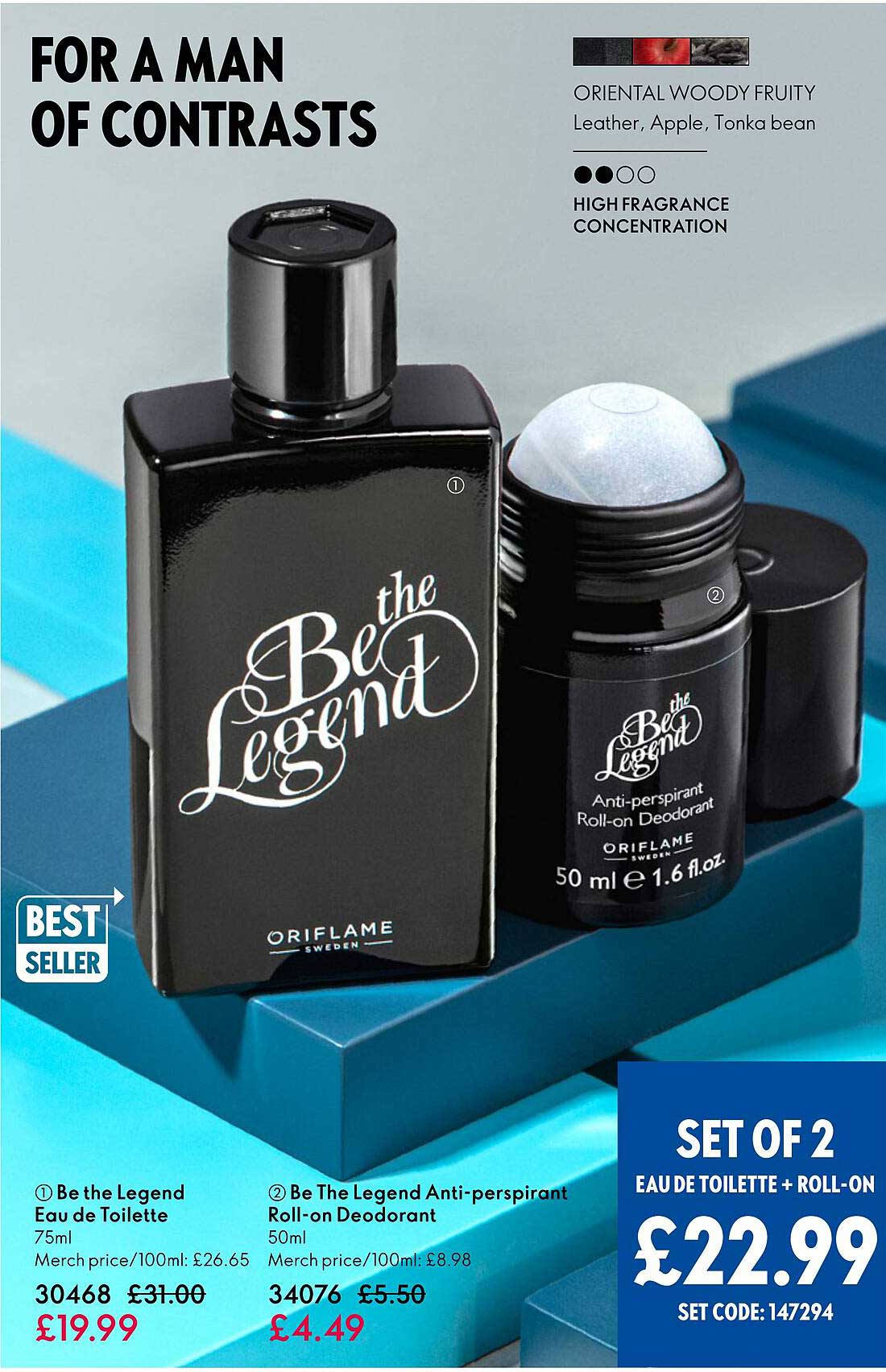 Be The Legend Eau De Toilette, Be The Legend Anti-perspirant Roll-on Deodorant