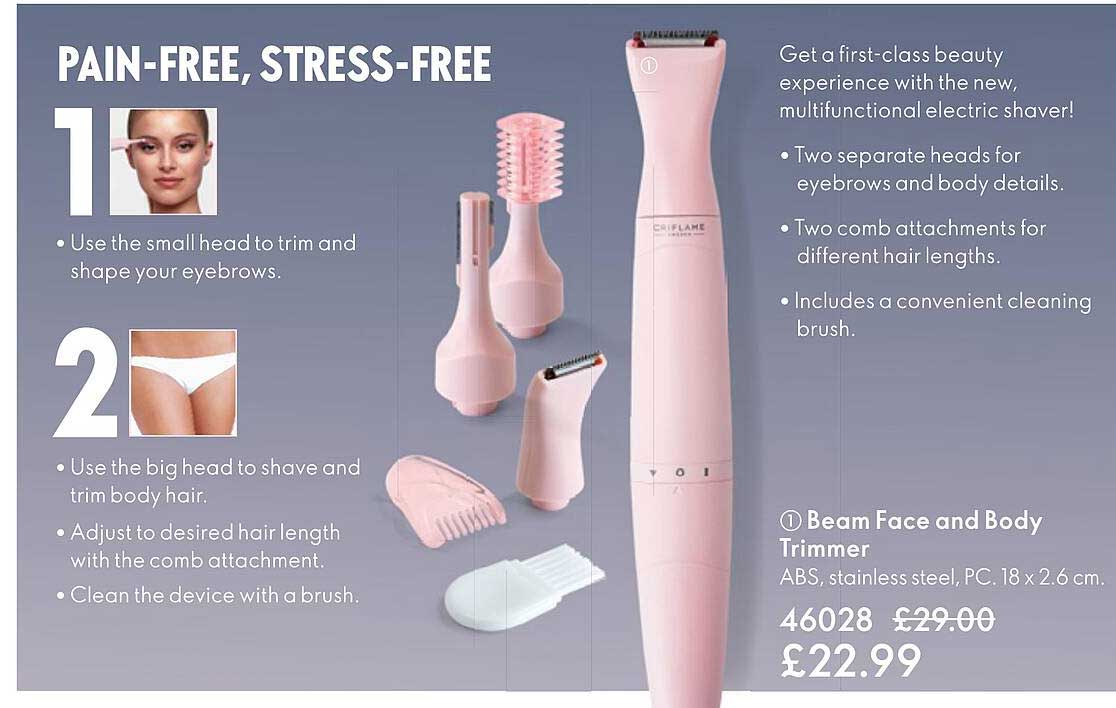 beam face and body trimmer