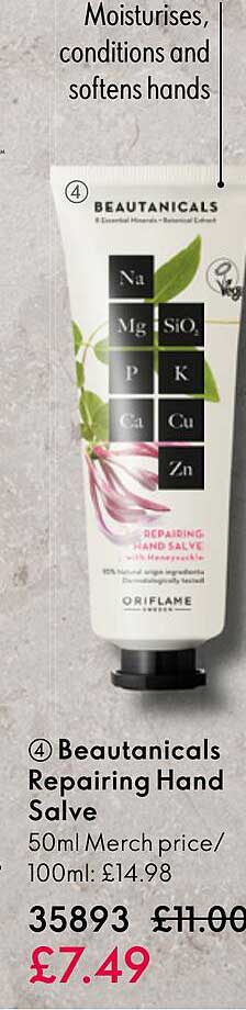 beautanicals repairing hand salve