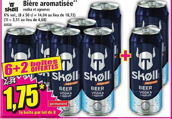 Bière Aromatisée Vodka Et Agrumes Skoll