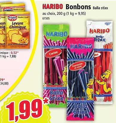 bonbons balla stixx haribo