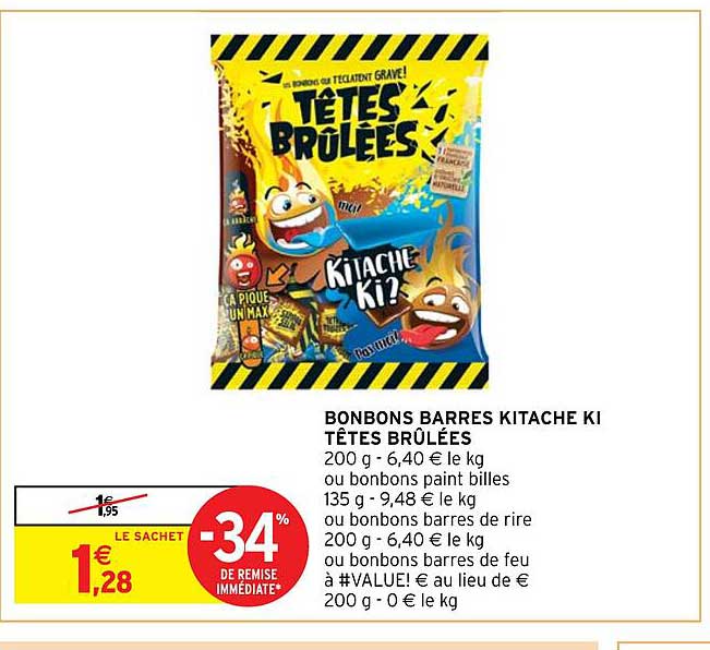 Bonbons Barres Kitache Ki Têtes Brûlées