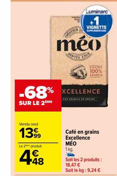 Café En Grains Excellence Méo
