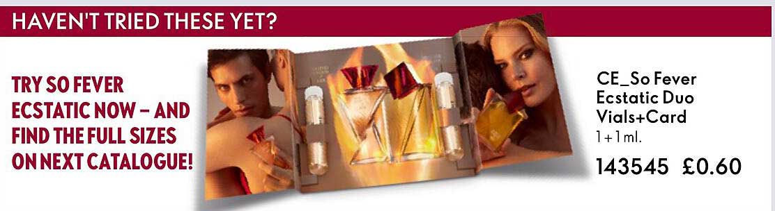 ce so fever ecstatic duo vials + card