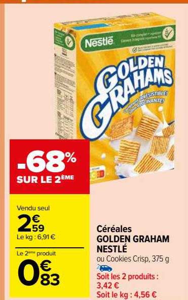 céréales golden graham nestlé