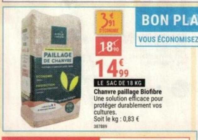 Chanvre Paillage Biofibre