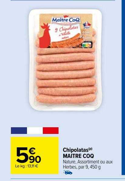 chipolatas maître coq