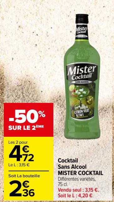 cocktail sans alcool mister cocktail