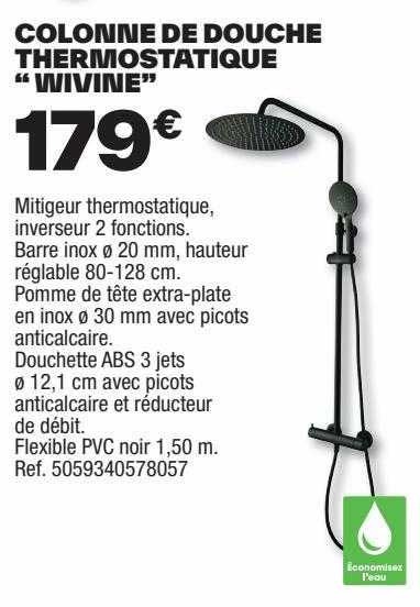 Colonne De Douche Thermostatique "wivine"