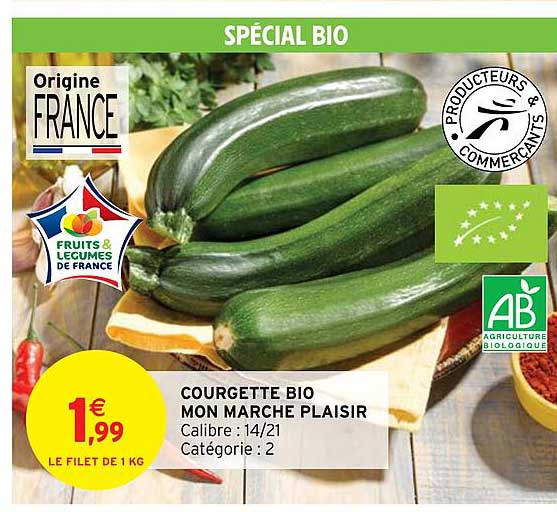 courgette bio mon marché plaisir