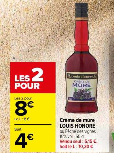 crème de mûre louis honoré