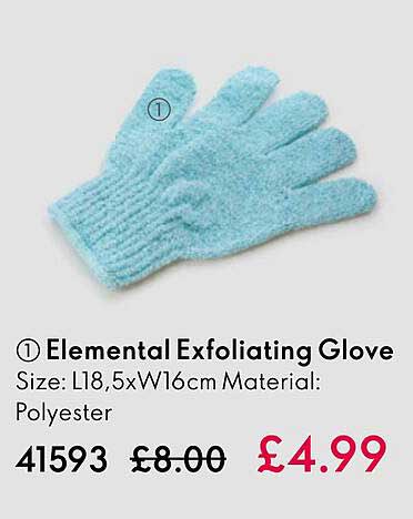 elemental exfoliating glove