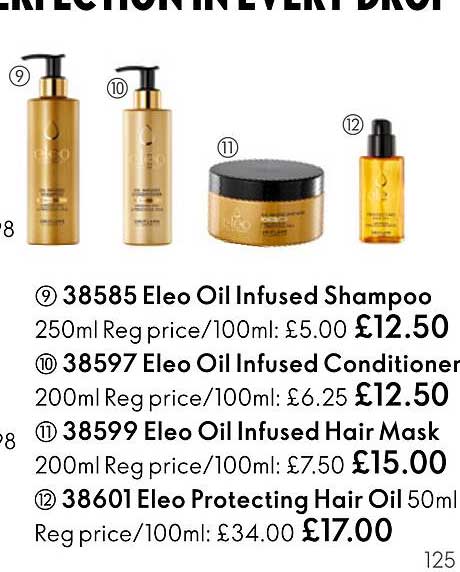 eleo oil infused shampoo, eleo oil infused conditioner, eleo oil infused hair mask, eleo protecting hair oil