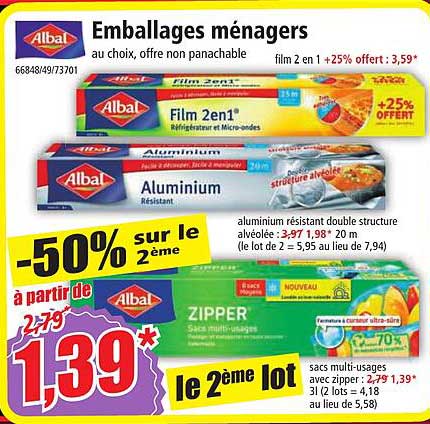 emballages ménagers albal