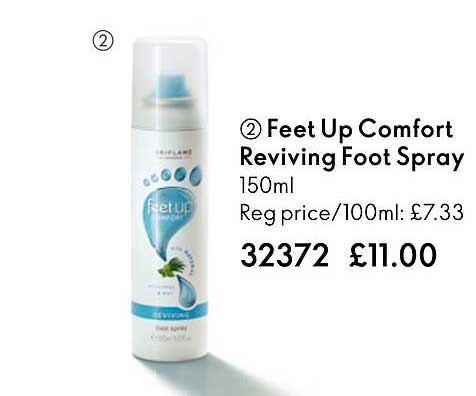 feet up comfort reviving foot spray