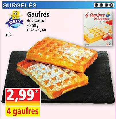 gaufres de bruxelles dely