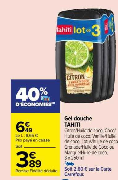 Gel Douche Tahiti