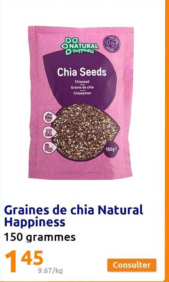 Graines De Chia Natural Happiness