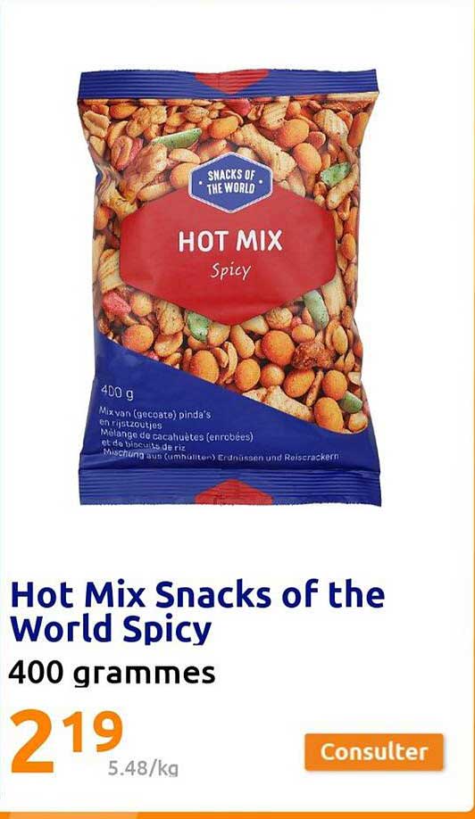 hot mix snacks of the world spicy