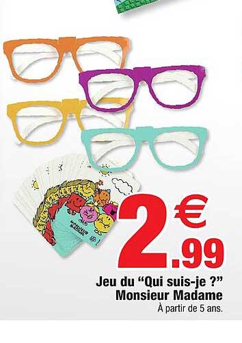 jeu du "qui suis-je?" monsieur madame