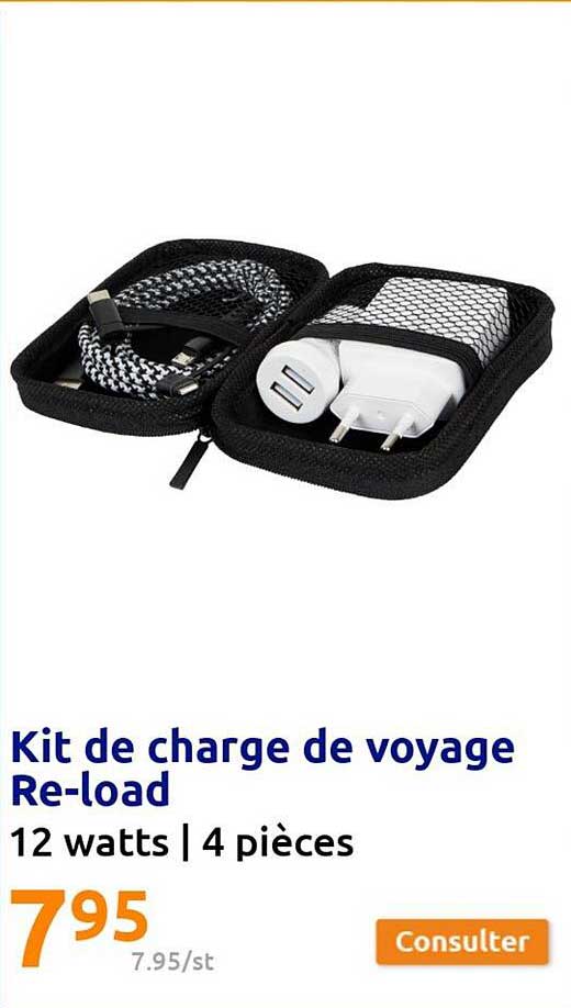kit de charge de voyage re-load