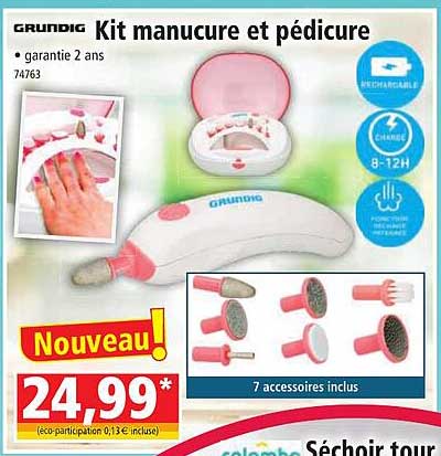 kit manucure et pédicure grundig