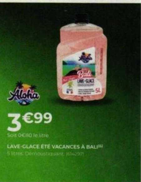Lave-glace été Vacances à Bali