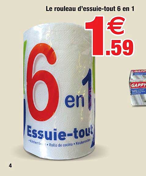 Le Rouleau D'essuie-tout 6 En 1