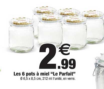 les 6 pots à miel "le parfait"