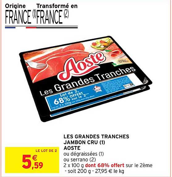 les grandes tranches jambon cru aoste