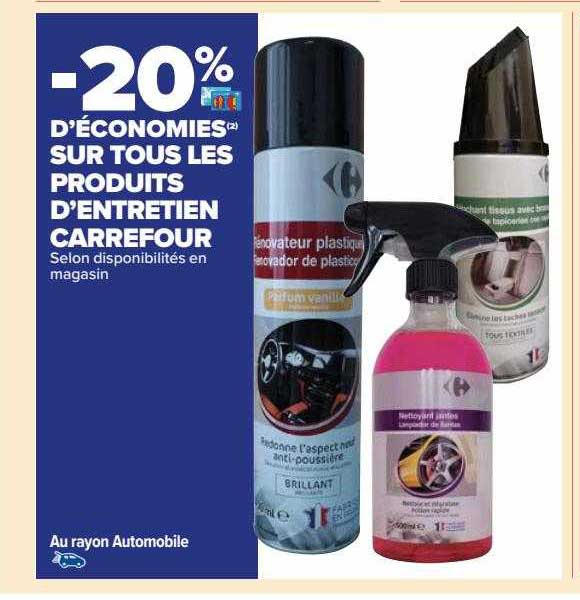 les produits d'entretien carrefour