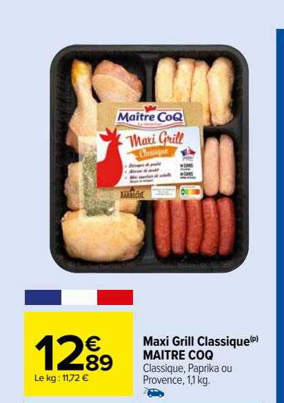 maxi grill classique maître coq