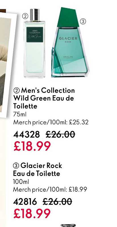 men's collection wild green eau de toilette, glacier rock eau de toilette