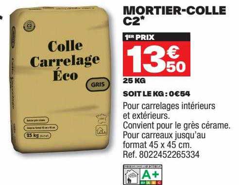mortier-colle c2