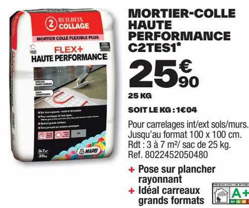 mortier-colle haute performance c2tes1