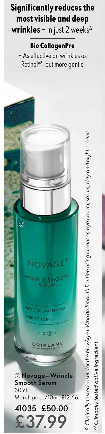 novage+ wrinkle smooth serum