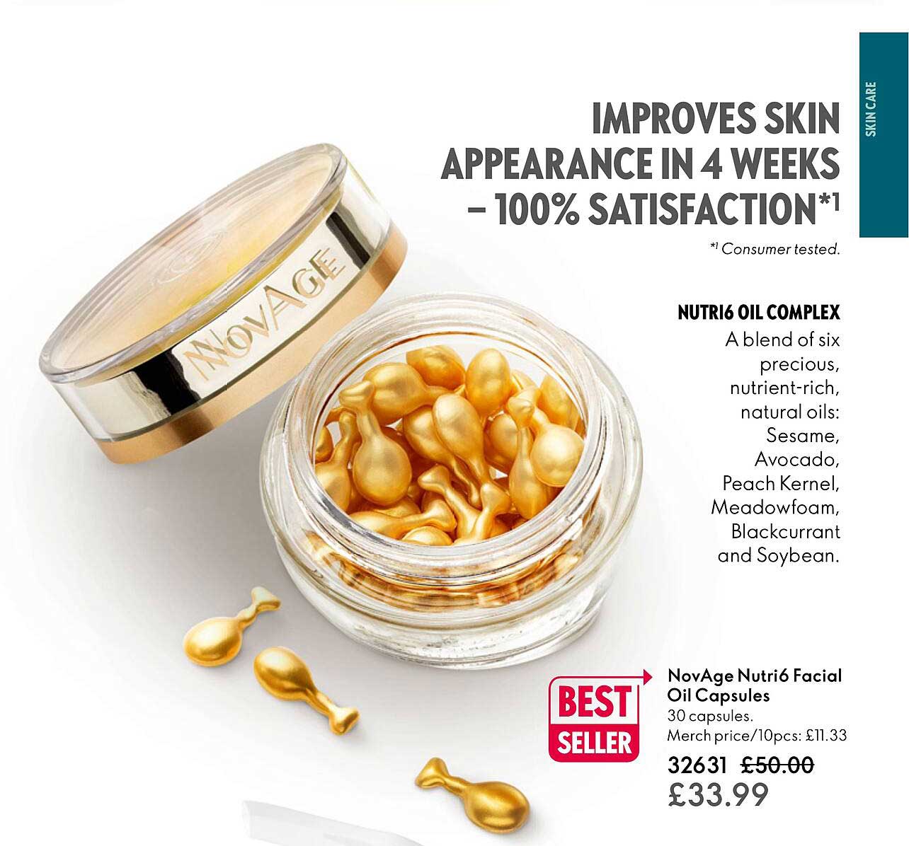 novage nutrió facial oil capsules