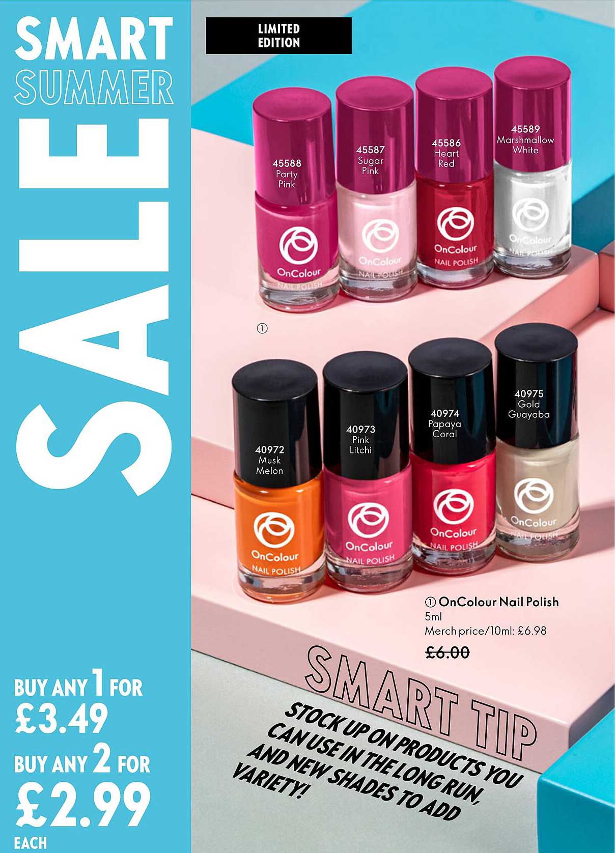 on colour nail polish