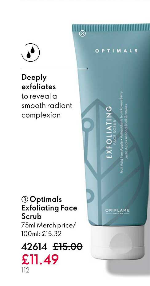 optimals exfoliating face scrub