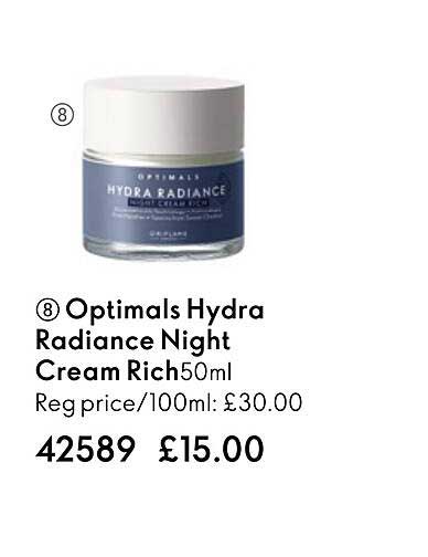 optimals hydra radiance night cream rich