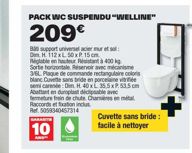 Pack Wc Suspendu "welline"