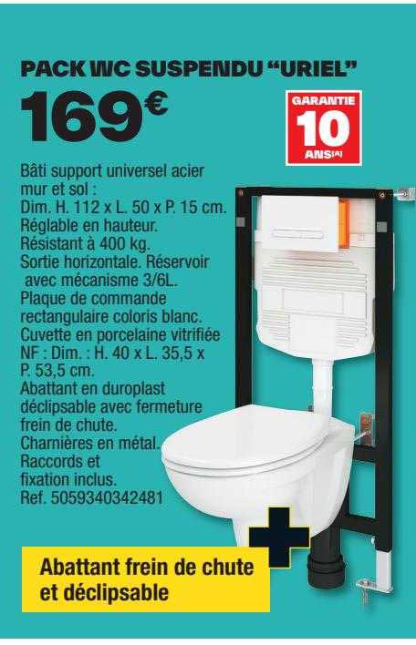 Pack Wc Suspendue "uriel"