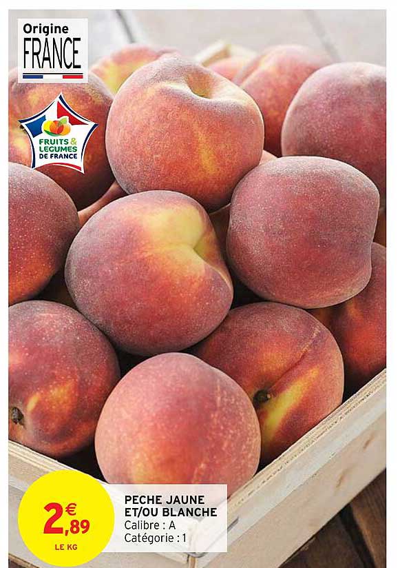 pêche jaune et/ou blanche