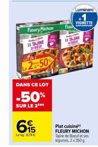 plat cuisiné fleury michon